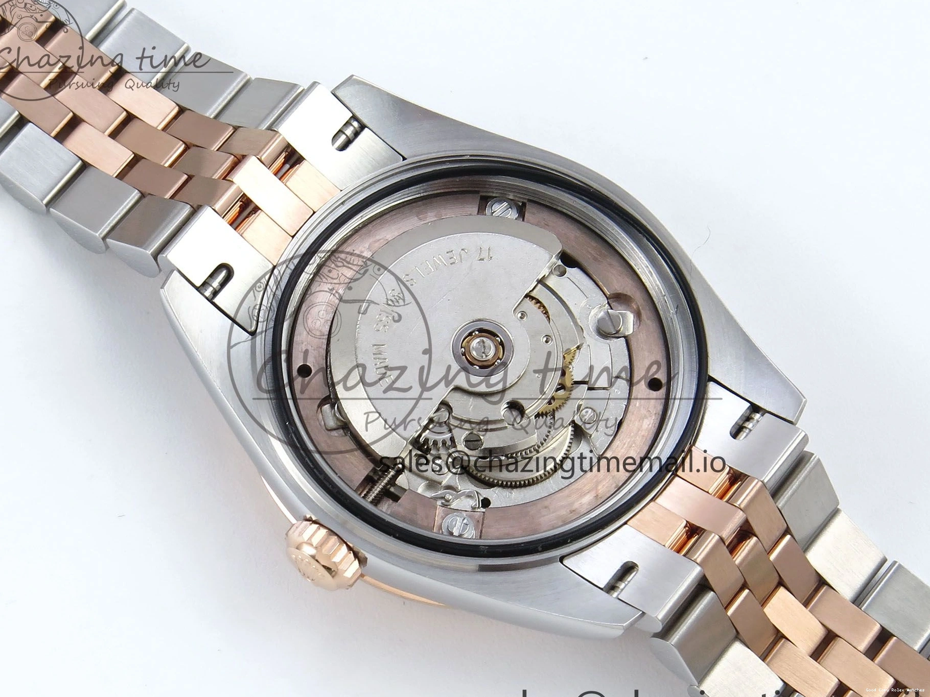 Best AAA Replica Sites Bracelet RG Dial Gray Jubilee 31 DateJust Steel 516 Roman ARF Edition SS Diamonds on 904L 1:1 278271 Best StreetReady ETA 0117